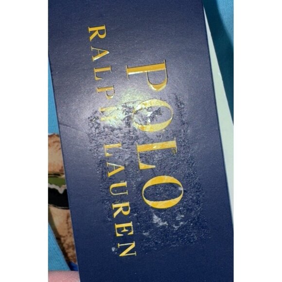 NWT POLO RALPH LAUREN Blue Hooded L/S T-Shirt Signature Bear Size XL $85.00 - Picture 5 of 9